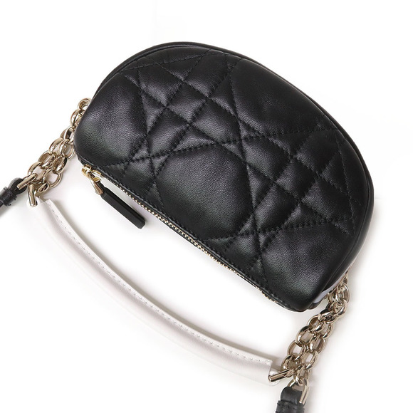 Christian Dior Vibe Micro Hobo Macro Cannage Chain Lambskin Black - Picture 6 of 11